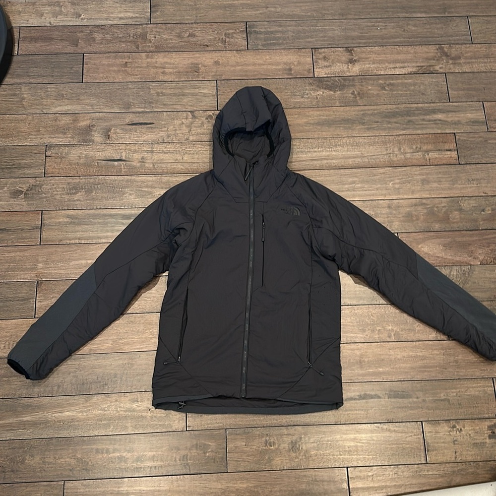 Small Gray North Face Light Puffer Jacket